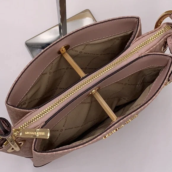 MICHAEL KORS NICOLE LG TRIPLE COMPARTMENT CROSSBODY - Picture 9 of 16